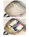 Junior High School College Student Graffiti Hearts Floral Color Matching Lightweight girl Backpack bags 